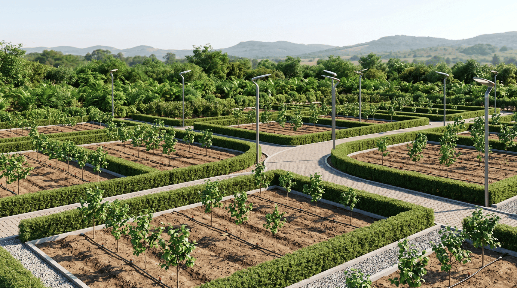 FARM_AERIAL_01 – Aerial master plan Luxury Farm Land